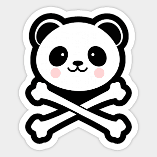 CUTE PANDA JOLLY ROGER Sticker